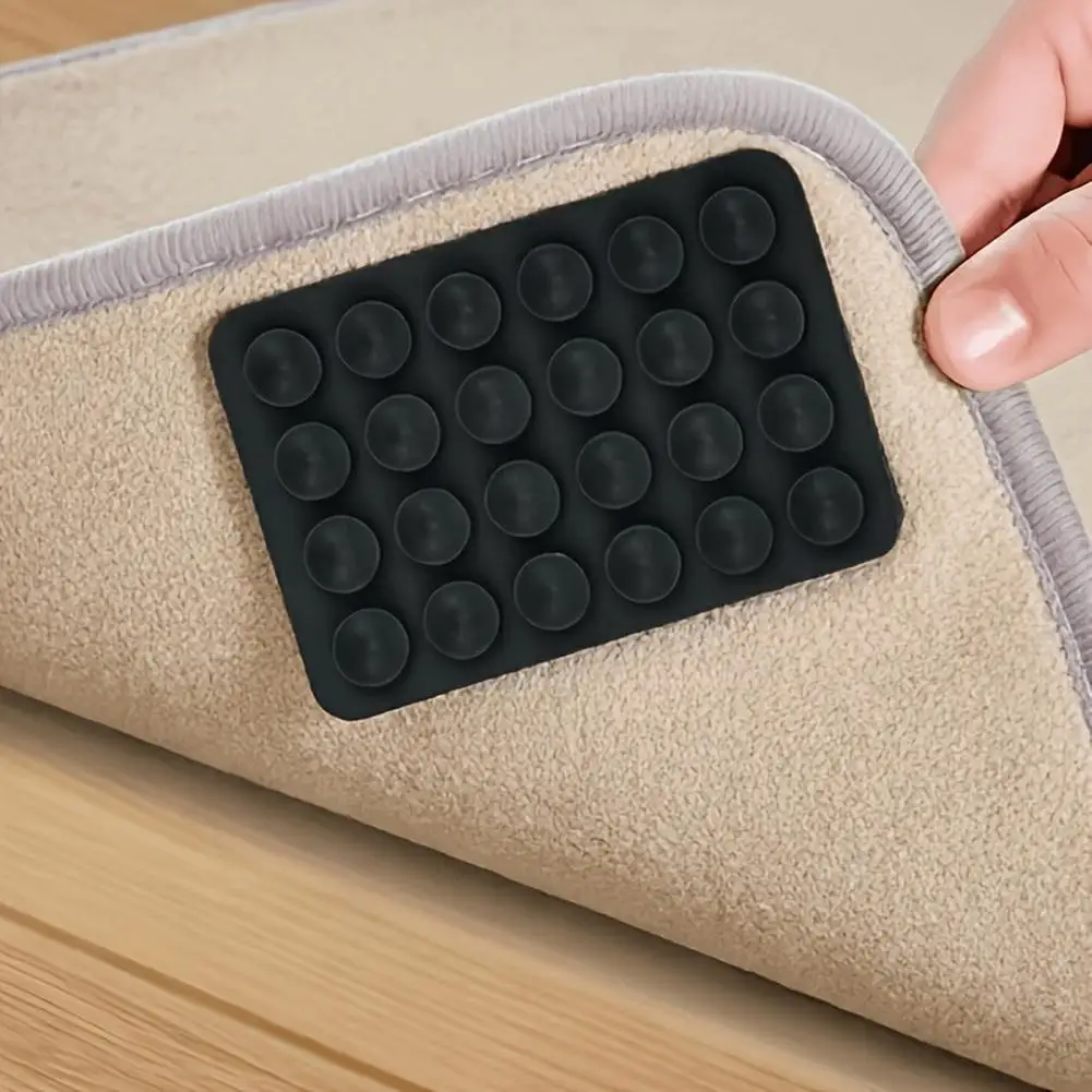 4Pcs/Set Non-slip Rug Pad Anti-Slip Pads, Easy-to-Install Rug Grippers, Prevent Slipping, Curling, And Shifting, Durable Floor