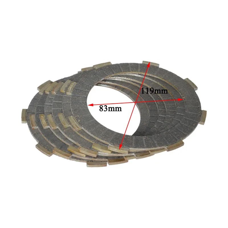 2088 (6pcs/set)High Quality Clutch Friction Plates Widened Kit Set For CG125 CG150 CG175 CG200 Replacement Spare Parts