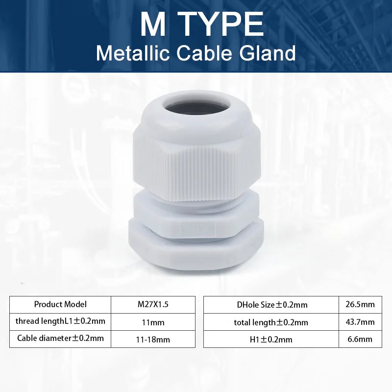5pcs ip68 Kabel verschraubung wasserdicht verstellbare Kabelst ecker m12/m16/m18/m20/m22/m25/m27/m30 Kunststoff verbindungen schwarz weiß diy go