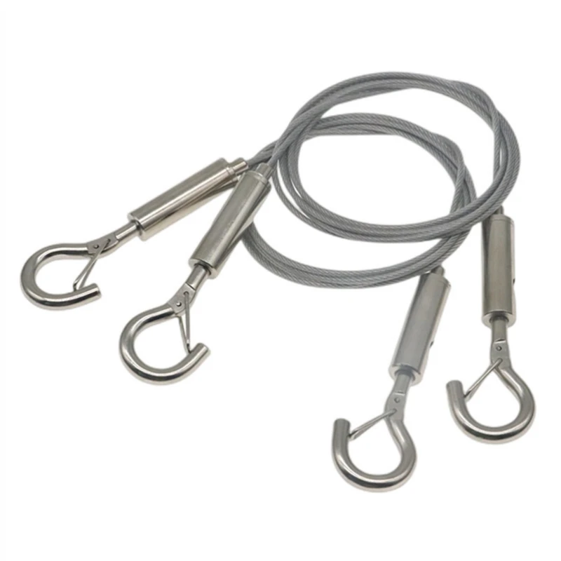 ระบบแขวนเสื้อผ้าแบบปรับได้อัตโนมัติด้วยสปริงลวดสลิง พร้อมตะขอแขวนรูปภาพ  วัสดุสแตนเลส