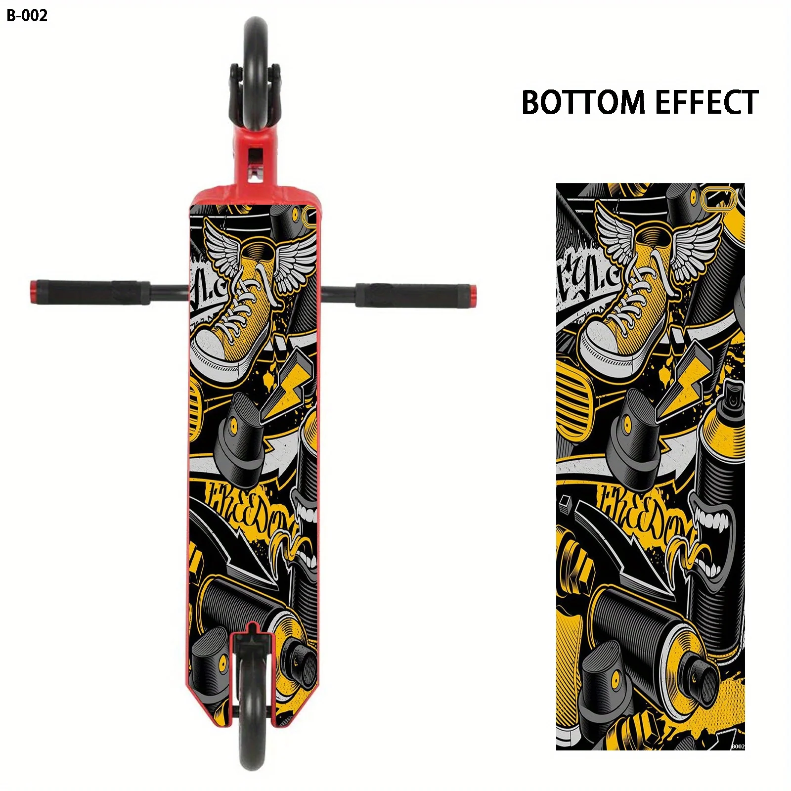 

Большая трендовая наклейка в ретро-стиле с узором, наклейка для самоката, декоративная наклейка для самостоятельного оформления/персонализированная наклейка для скейтборда