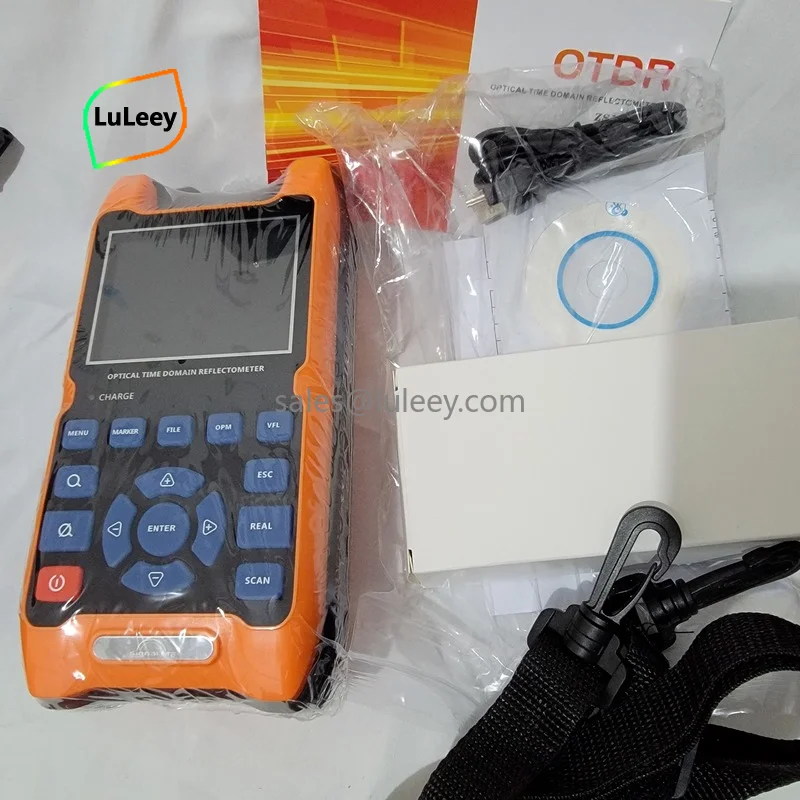 100km OTDR Active Optical Time Domain Reflectometer Optical Fiber Tester 28dB/26dB English Version Fault Breakpoint Test Tool