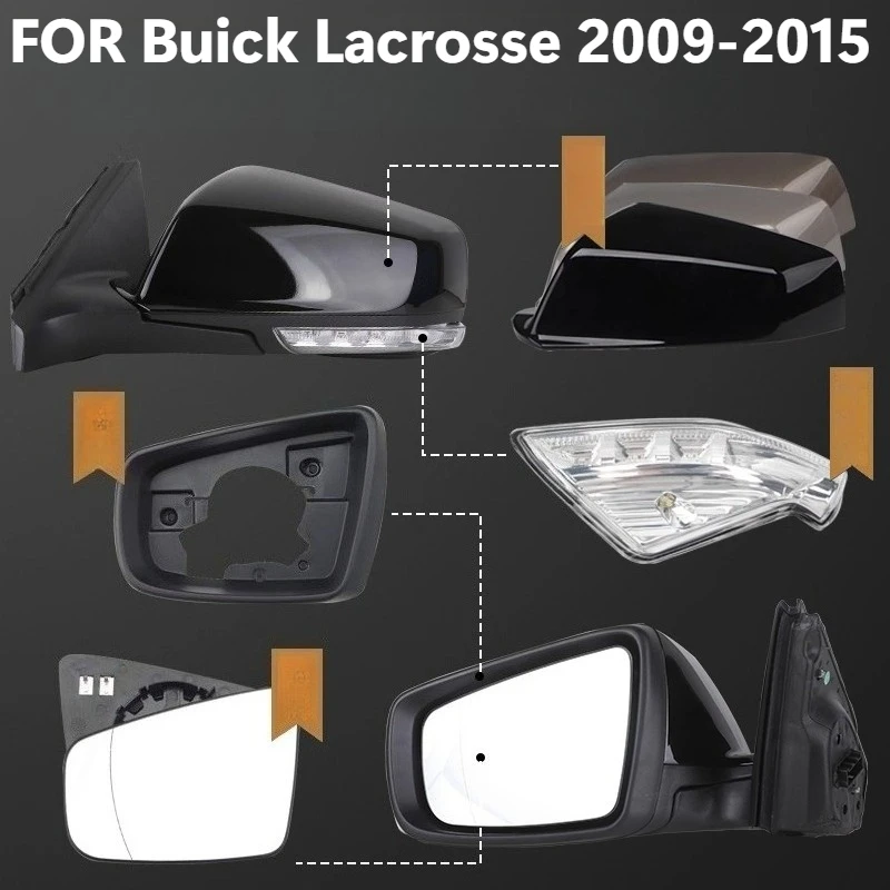 

ДЛЯ Buick Lacrosse 2009-2015 Светоотражающая рамка зеркала, зеркало заднего вида, указатель поворота, крышка зеркала заднего вида, автомобильные аксессуары