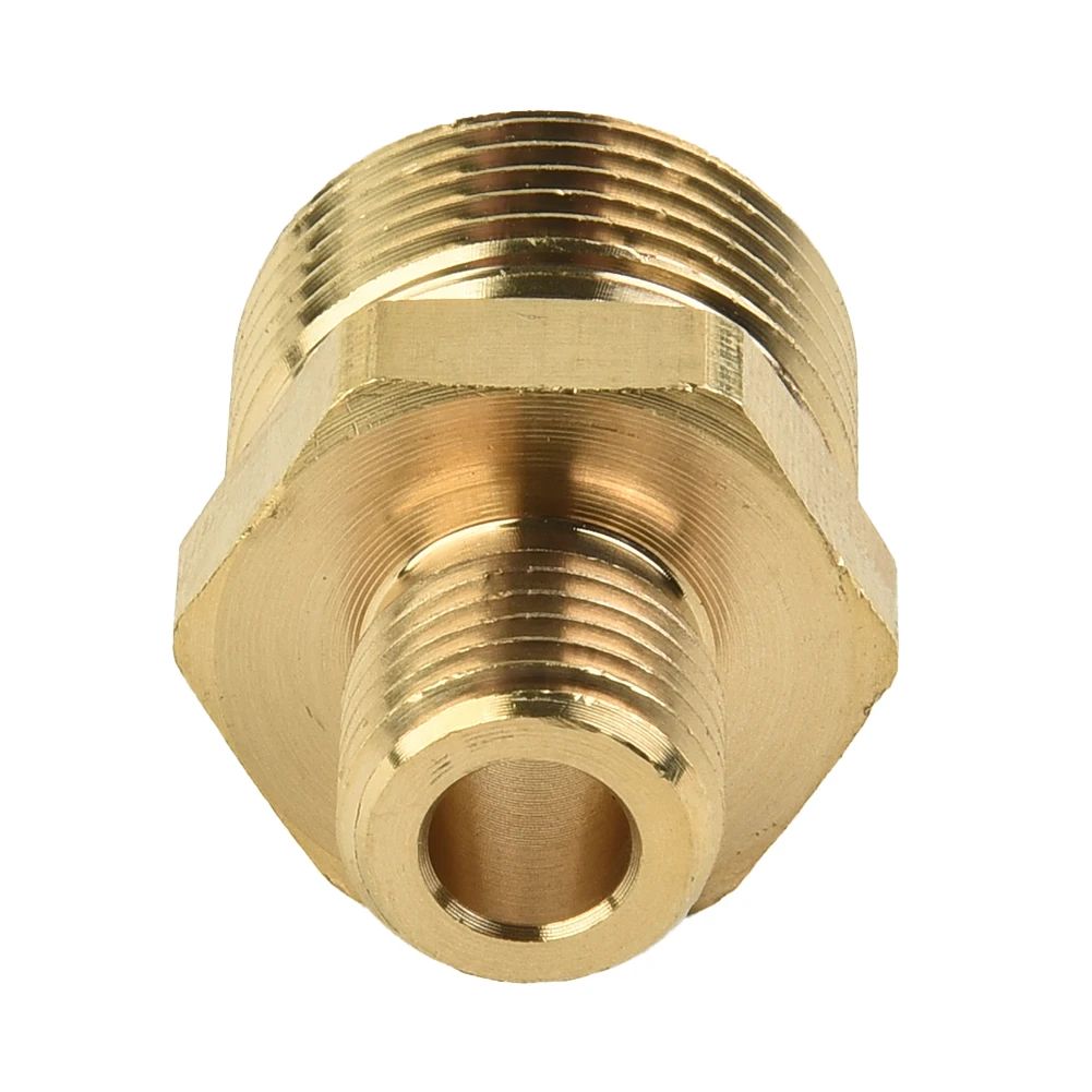 Drision Male M22 To 1/4 Inch Thread Coupler Brass Water Jet Connector Fitting Washer Adapter For High Pressure Car Washing