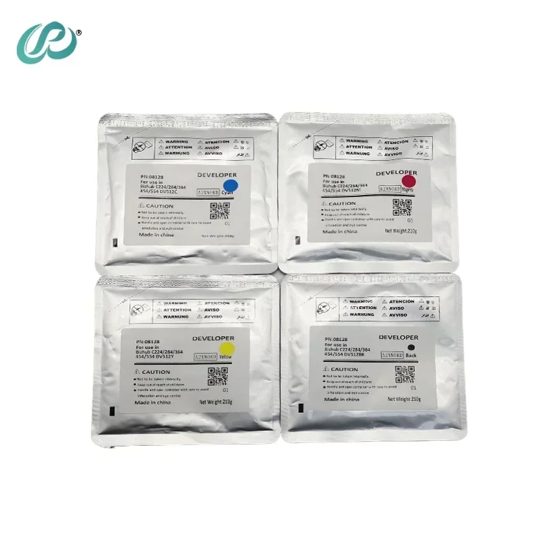 

4pcs 210G DV512-KCMY Developer Powder for Konica Minolta Bizhub C454 C554 C224 C284 C364 High Quality Copier Spare Parts