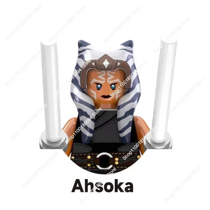 Figuras de acción de clon Trooper Ahsoka, Boba Fett, Rey, Obi-wan Rex, Palpatine, ladrillos, Darth Maul, Luke Skywalker, juguetes para niños