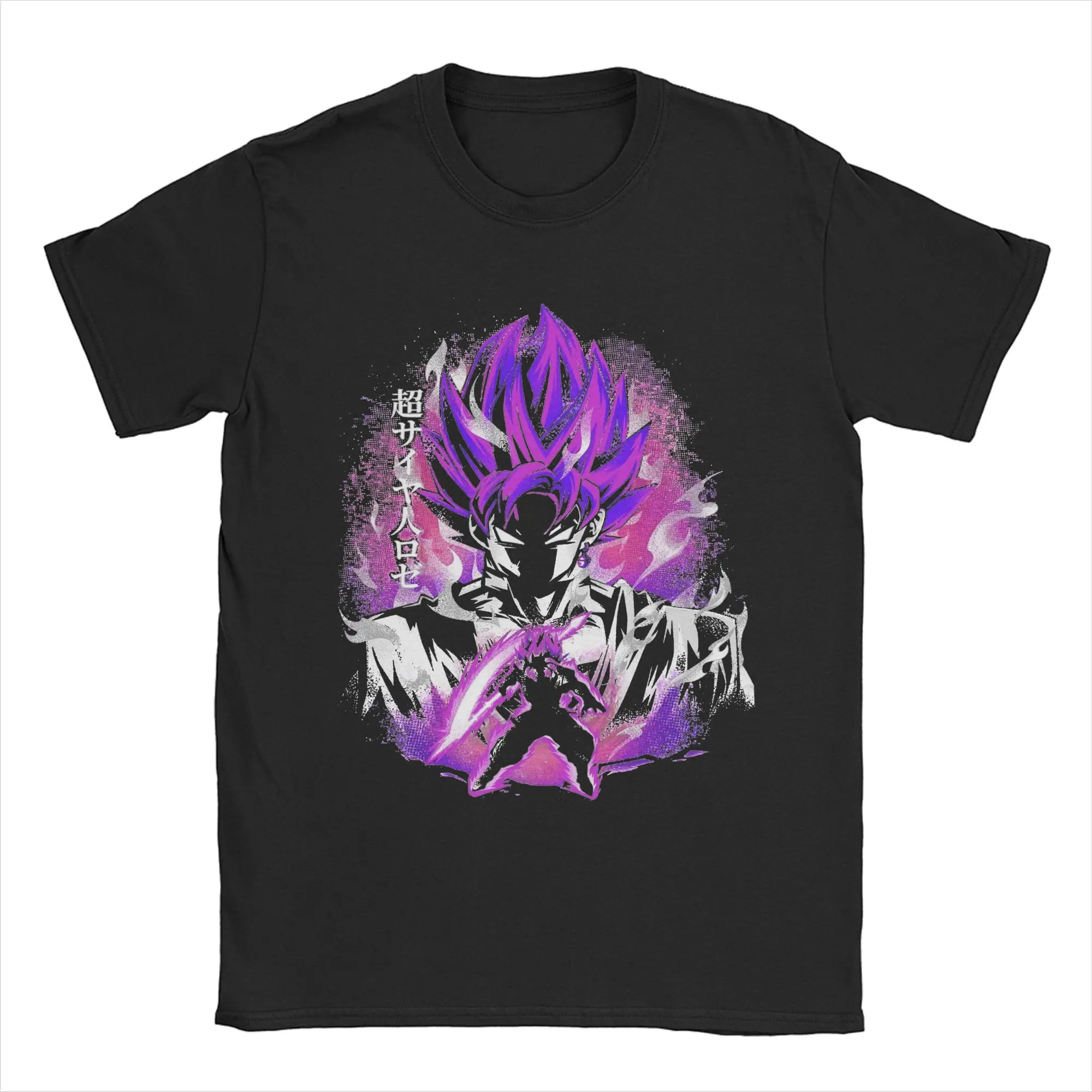 

Dragon Ball Harajuku DBZ Black Goku Original God T-Shirt Men's Cotton Short Sleeve Round Neck Summer Top Tee