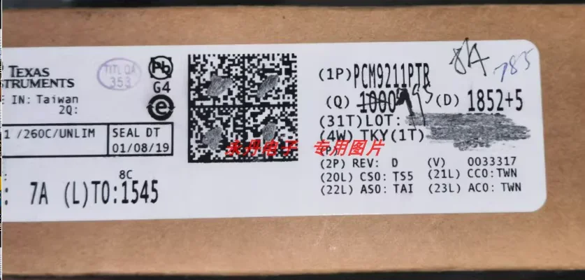 PCM9211, PCM9211PT, PCM9211PTR, the original tape can be taken directly