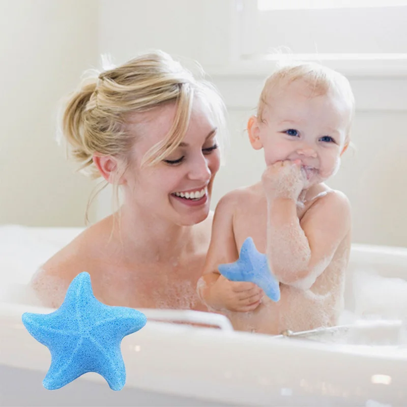 Esponja para Baby Shower, plantas naturales Konjac, lavado de cara para recién nacido, esponja para frotar, accesorios de baño de limpieza multifuncionales para niños