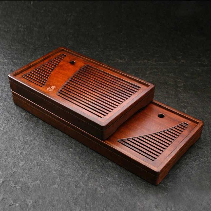 

"King Tea Mall" Bamboo Tea Tray with Water Tank 2 Variations for Chinese Gongfu Chadao,TeaWares,TeaSets,Boards,Saucers,Gifts, MJ