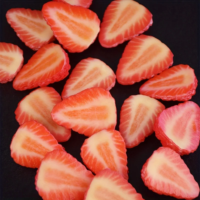 PVC Simulierte Obst Scheibe Modell Kreative Mango Erdbeere Banane Kiwi Gefälschte Obst Dekoration Fotografie Requisiten – Detail 2