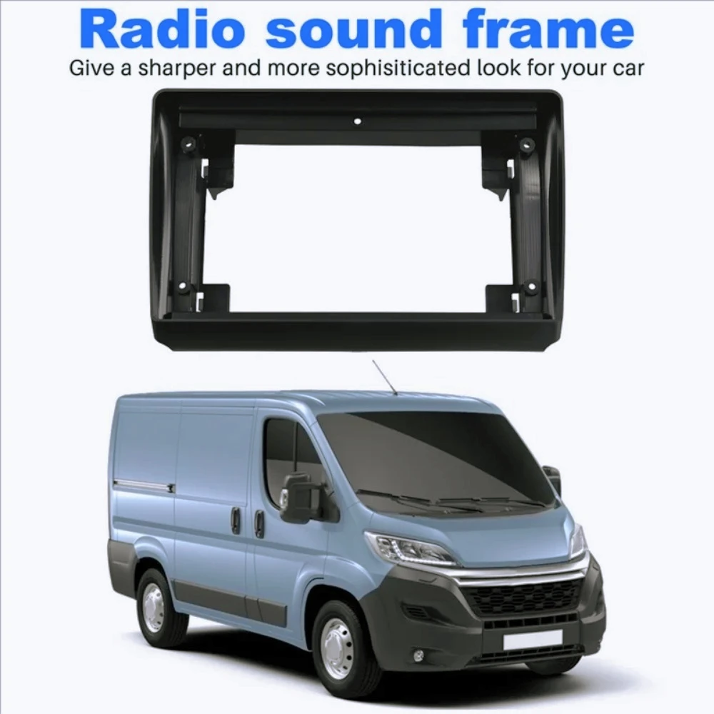 

ZC-New!9 Inch Car Fascia Radio Panel For CITROEN Jumper Boxer FIAT Ducato 2011+ Dash Kit Facia Console Adapter Plate