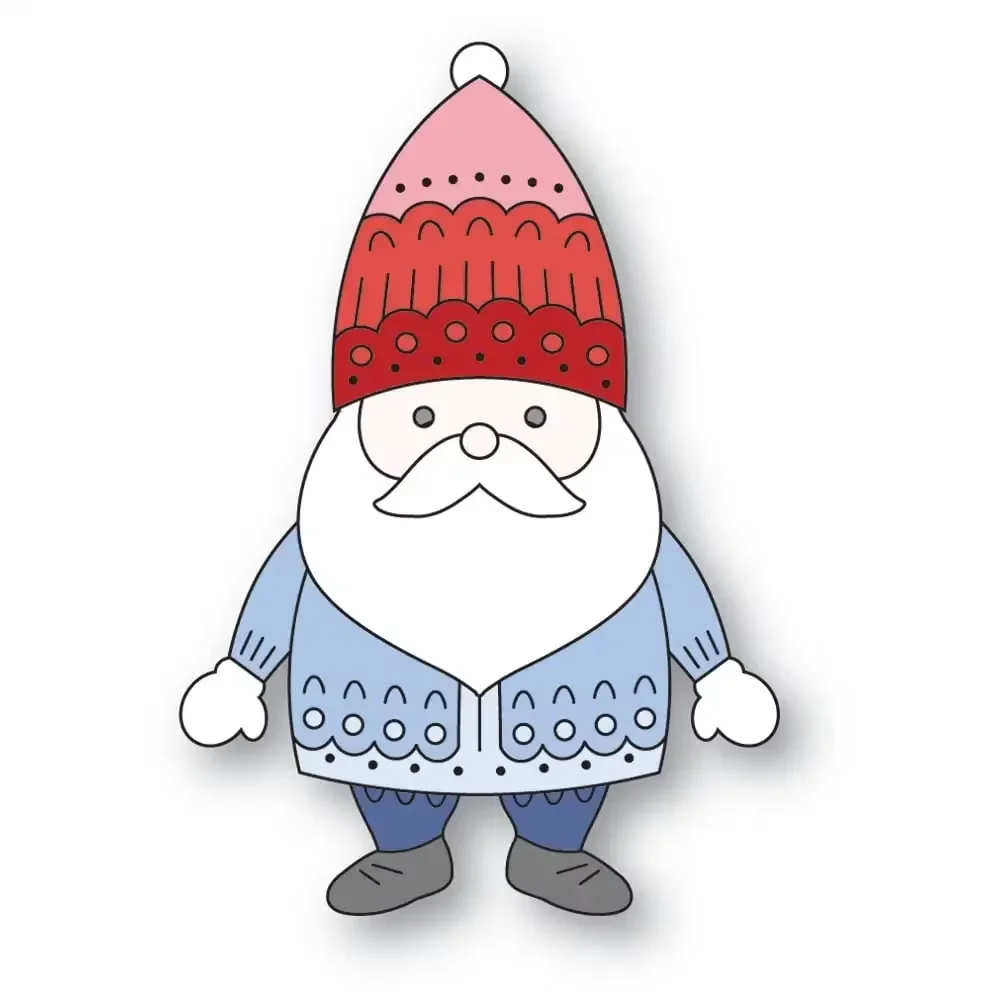 New Christmas Santa Socking Mushroom House Snowflake Background Metal Cutting Dies for DIY Decorating Scrapbook Paper Card