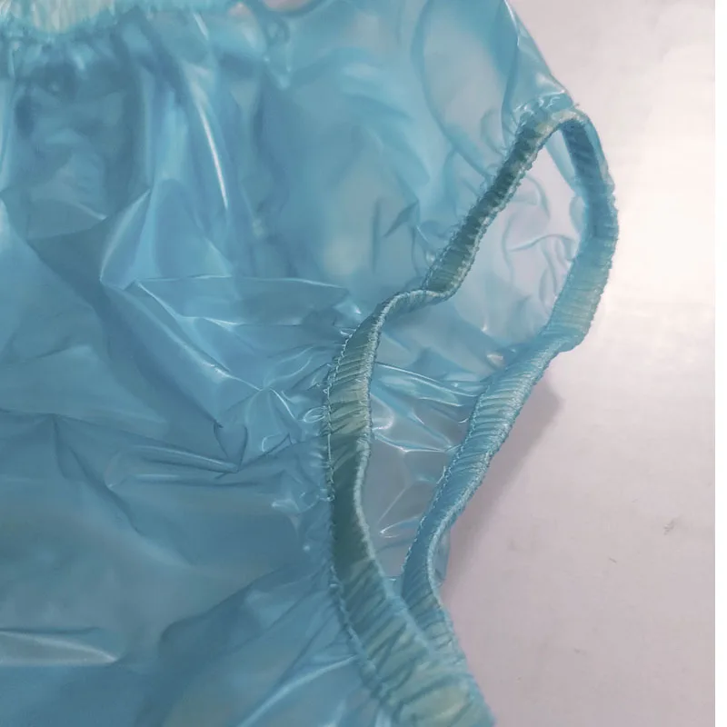 PVC Plastic Transparent Pants Sexy Unisex Underpants ABDL