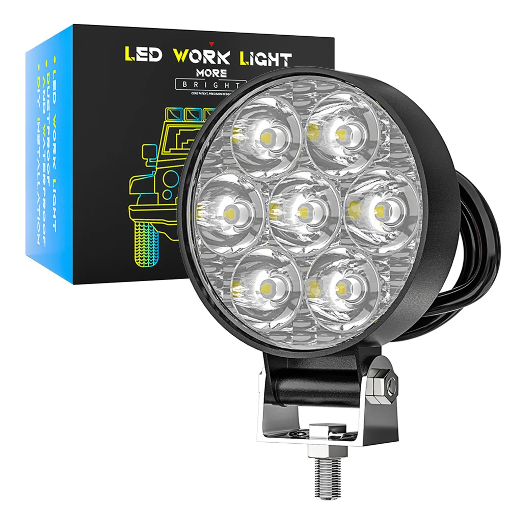 2.5inch 21W Spotlight Off Road Headlights Waterproof Led Work Light For Tractor ATV UTV Truck 840LM 9-30V White Driving Lamp