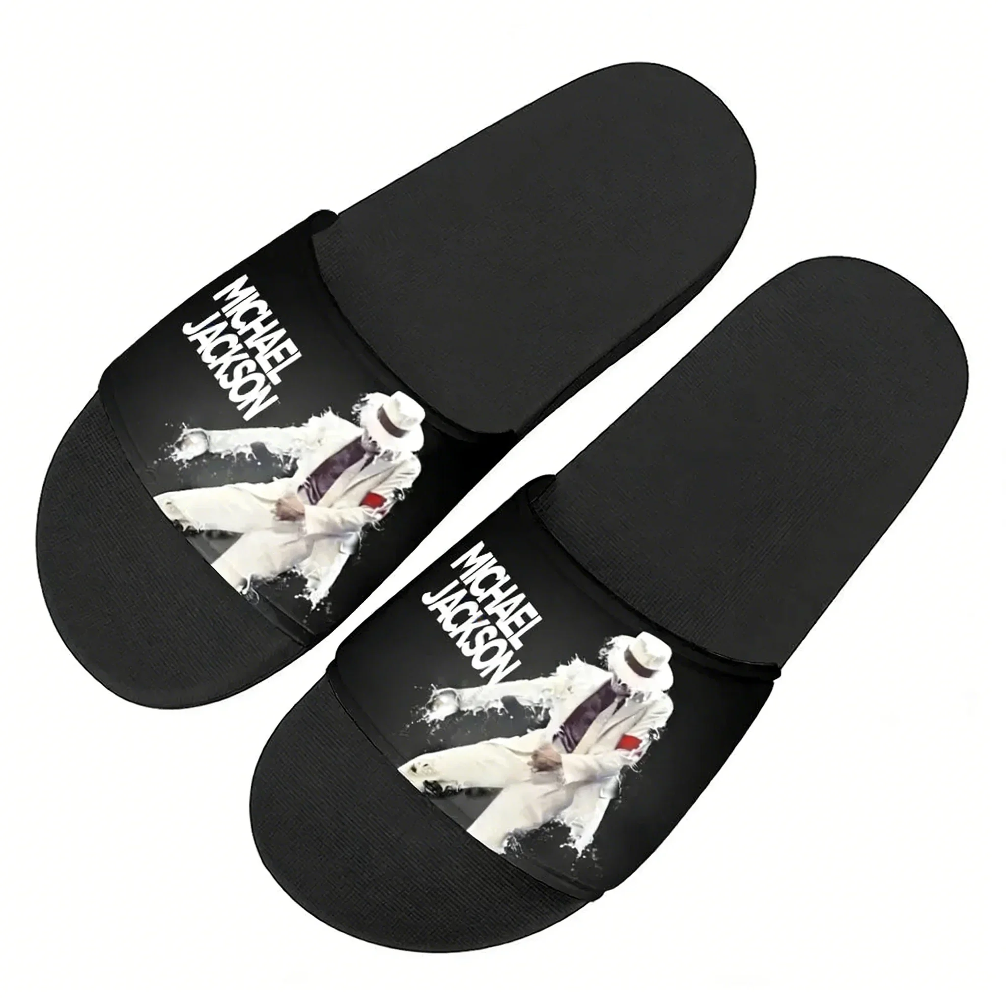 

Michael Jackson Slippers Home Water Shoes Mens Womens Teenagers Outdoor Beach Pool Sandals Custom Summer Slipper