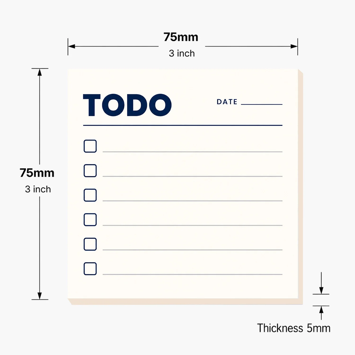 2PCS To Do List Sticky Notes 100 Sheets Checklist Planner Memo Pads Daily Task Reminder Office School Stationery