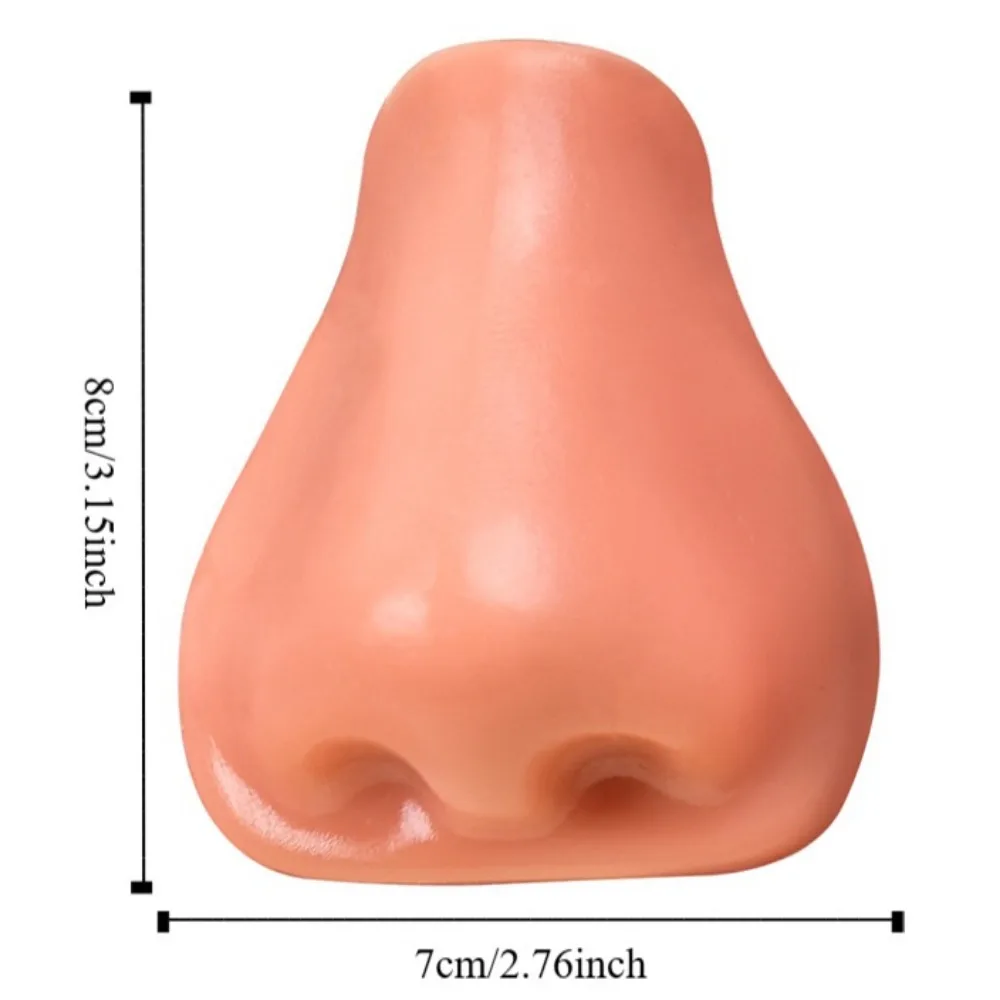 Características faciais modelo nariz beliscar brinquedo simulação sólido simulado nariz beliscar brinquedo criativo realista tpr espremendo brinquedo