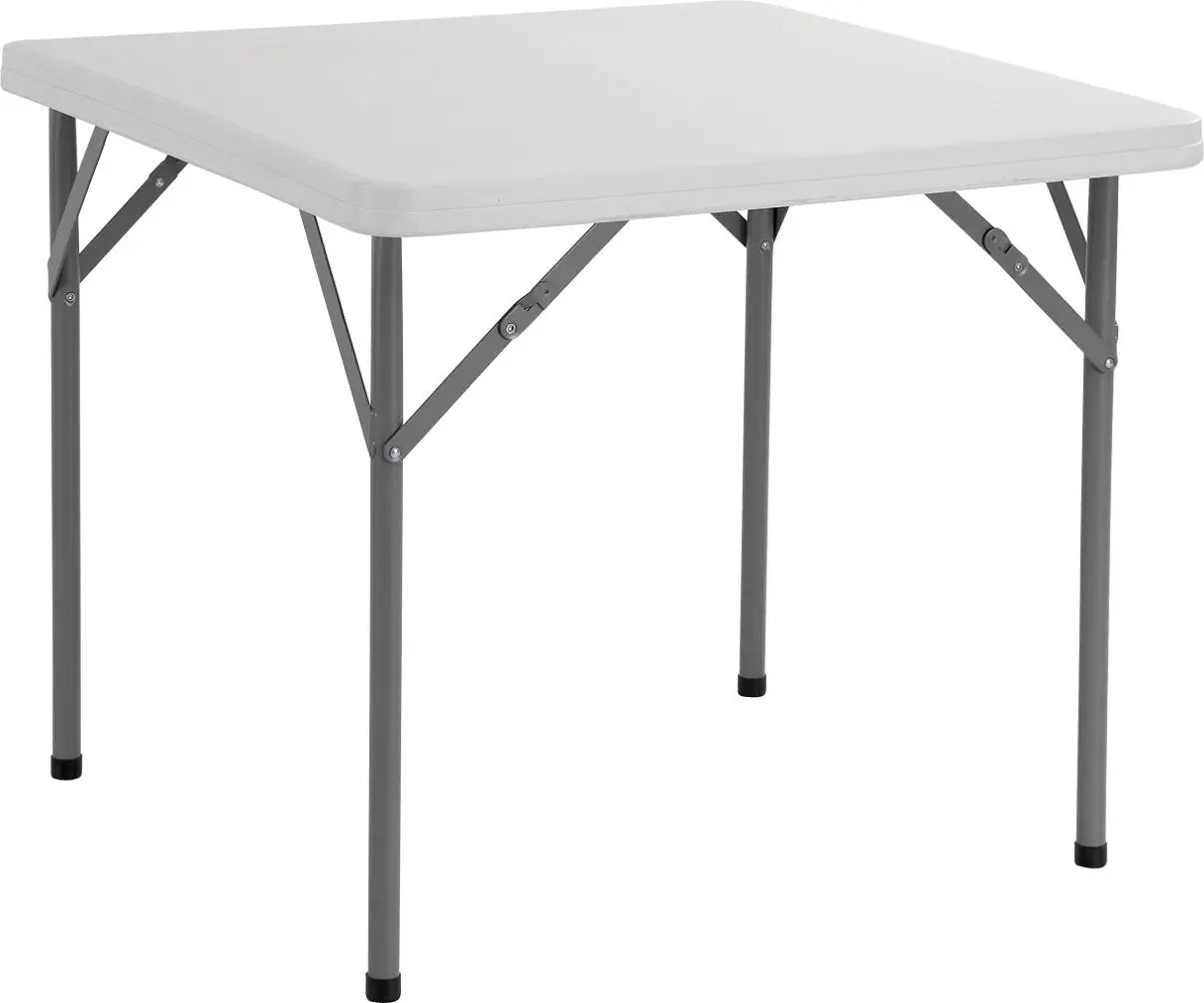 Белый HDPE 6 футов круглый прямоугольный пластиковый складной Фото №4