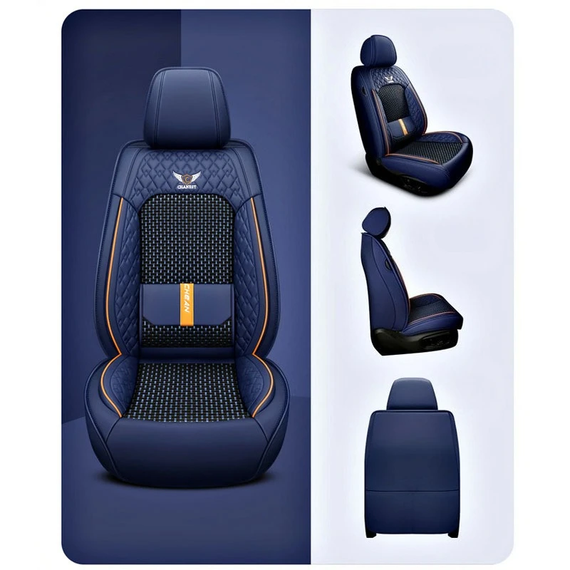 2026 Fashion Universal PU Leather Breathable Car Seat Covers For Nissan Kicks Lifan X60 Camry 40 Baic X35 Orlando Interior