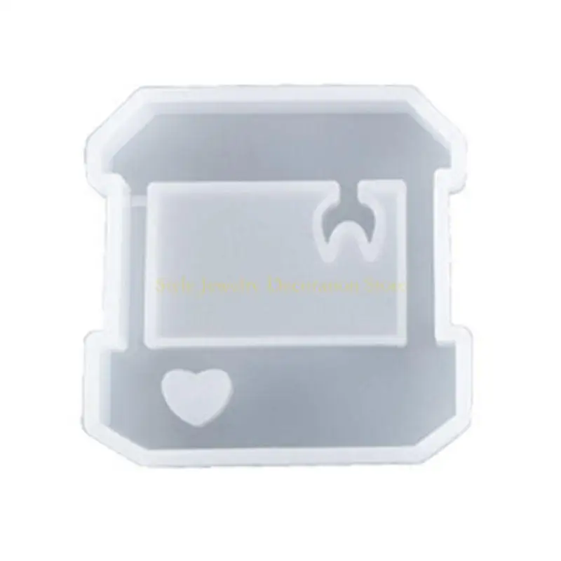 

D46E Keychain Pendant Silicone Mold Casting Mold for Creative Resin Shaker