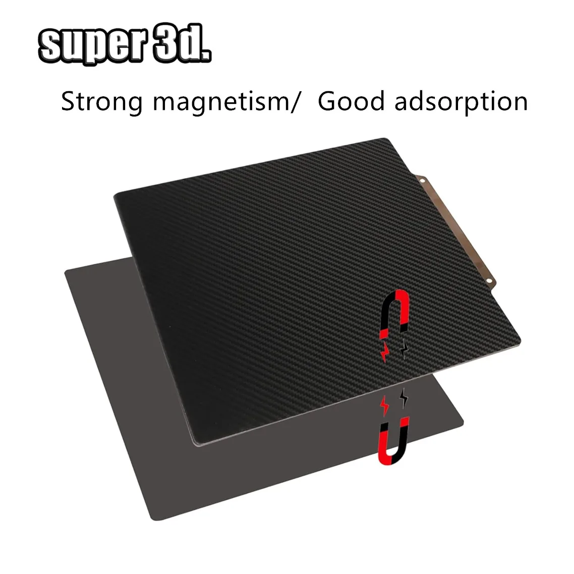 PET PEI Plate for Voron 3D Printer Build Plate Magnetic Double Side Steel Sheet PEI For Voron 2.4 Bed PET Carbon Plate 350x350mm