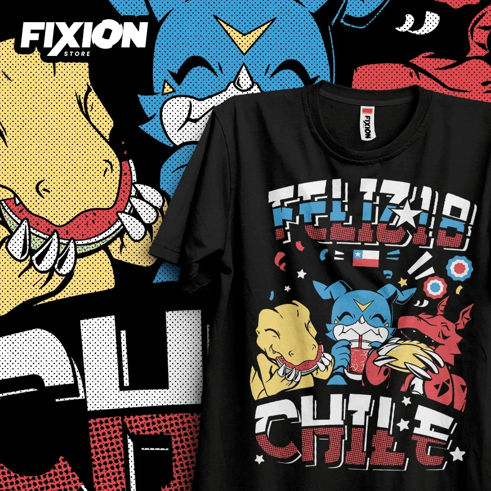 Digimon – Camiseta de anime de Chile, regalo de Manga para amantes de los anime, algodón de todas las tallas