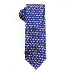 Men's slik Ties 7.5cm Fashion Blue Neckties For Men Business Silk For Men Fit Wedding office necktie  Slim tie ties