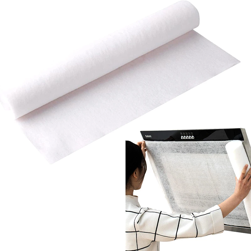 Non-woven Anti Oil Paper Kitchen Disposable Range Hood Cooker Hood Oil-absorbing Paper Filter Screen Film Cooking Bake Tool