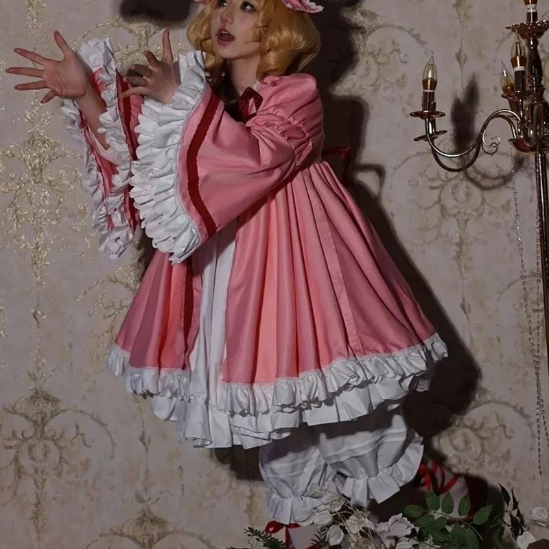 

Hinaichigo Косплей Костюм Аниме Rozen Maiden Косплей Женская Милая Кукла Косплей Лолита Розовое Платье Hinaichigo Рождество
