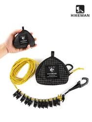 Adjustable Outdoor Clothesline Camping Portable Storage Lanyard With Clip Travel Hotel Punch-Free Drying Rope