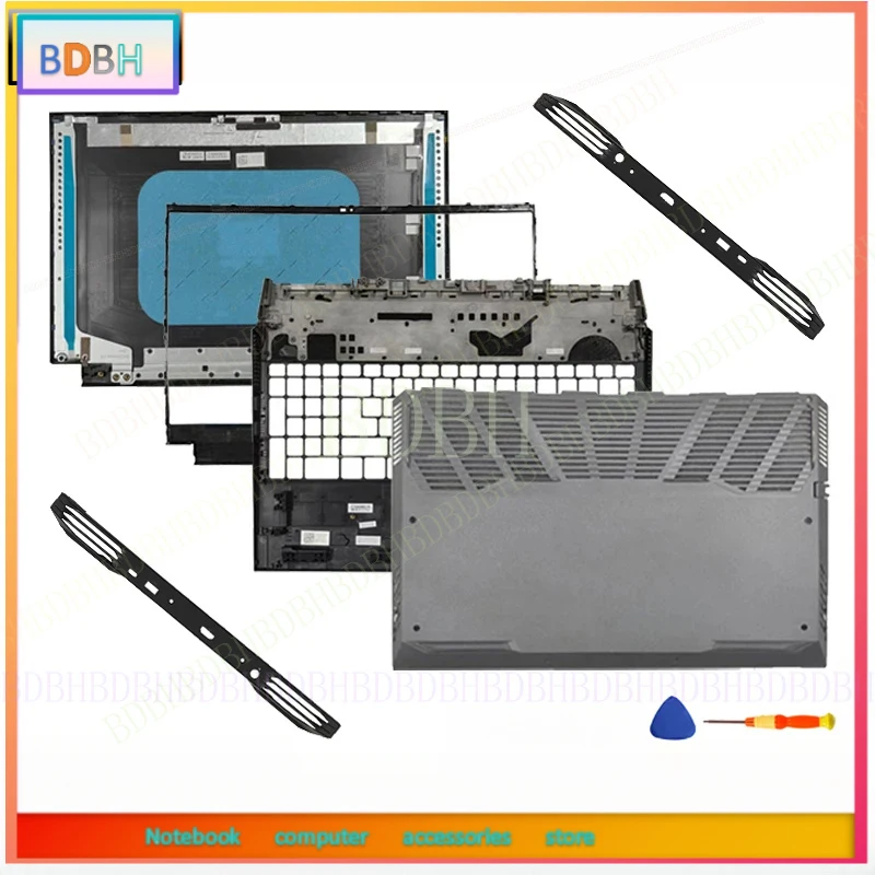 For G15 5510 5511 5515 5520 5525 LCD Back Cover Front Bezel Palmrest Bottom Case Air Outlet Back Cover