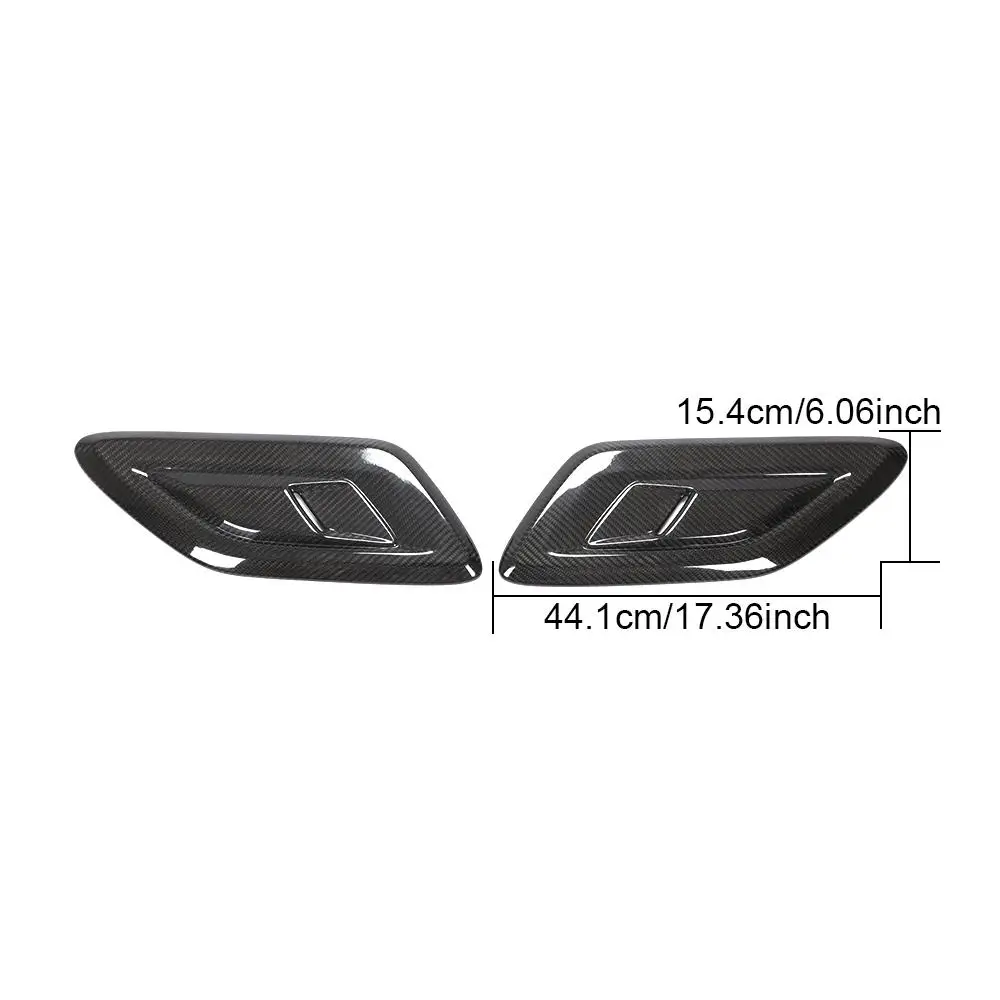 

Product Customization L494 Dry Carbon Fiber Car Bonnet Hood Air Vents forLand Rover Range Rover Sport 2018 - 2020 Carbon Black