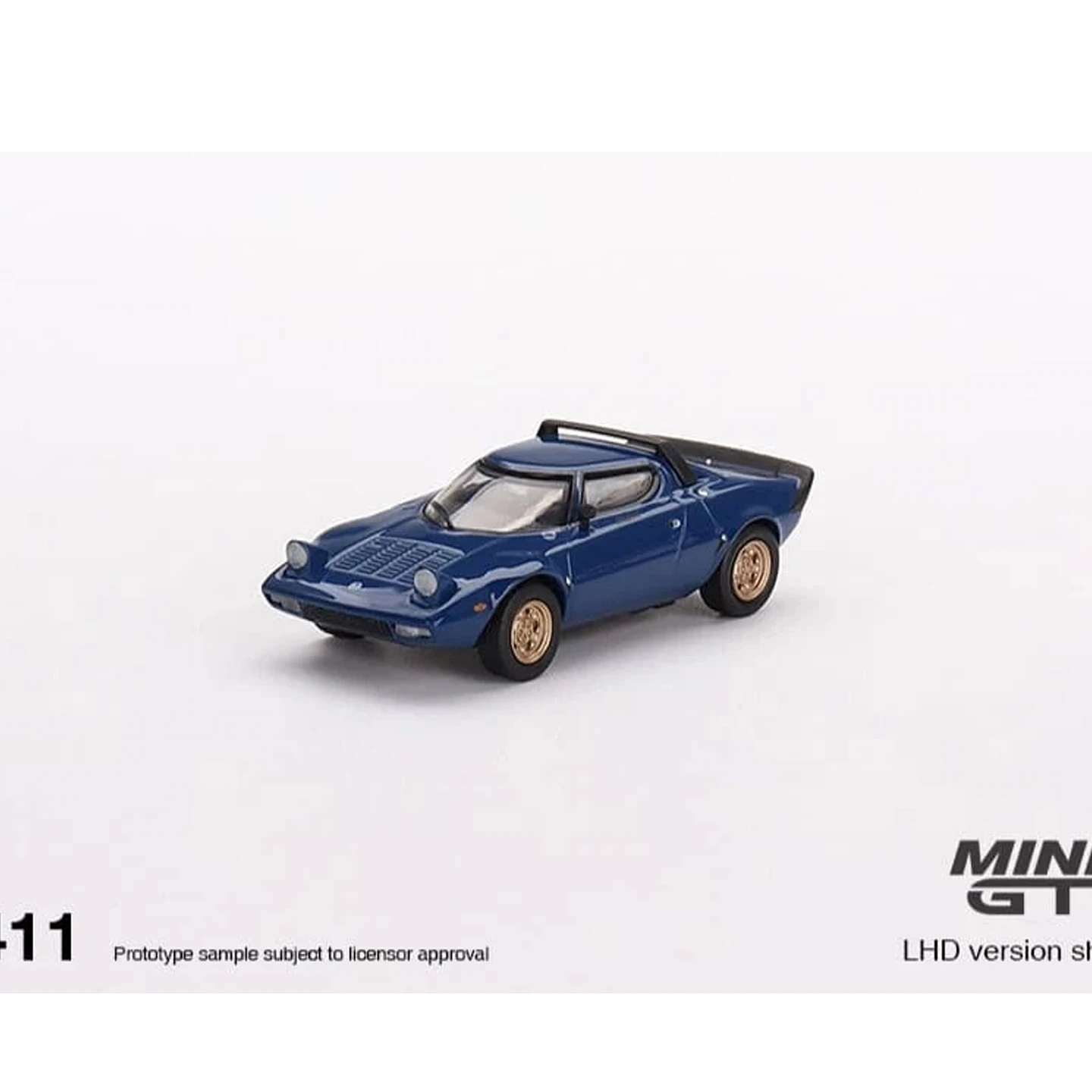 MINI GT Stratos HF Stradale Blue No.411 ~ 1/64 Diecast Model Car Collection Limited Edition Alloy