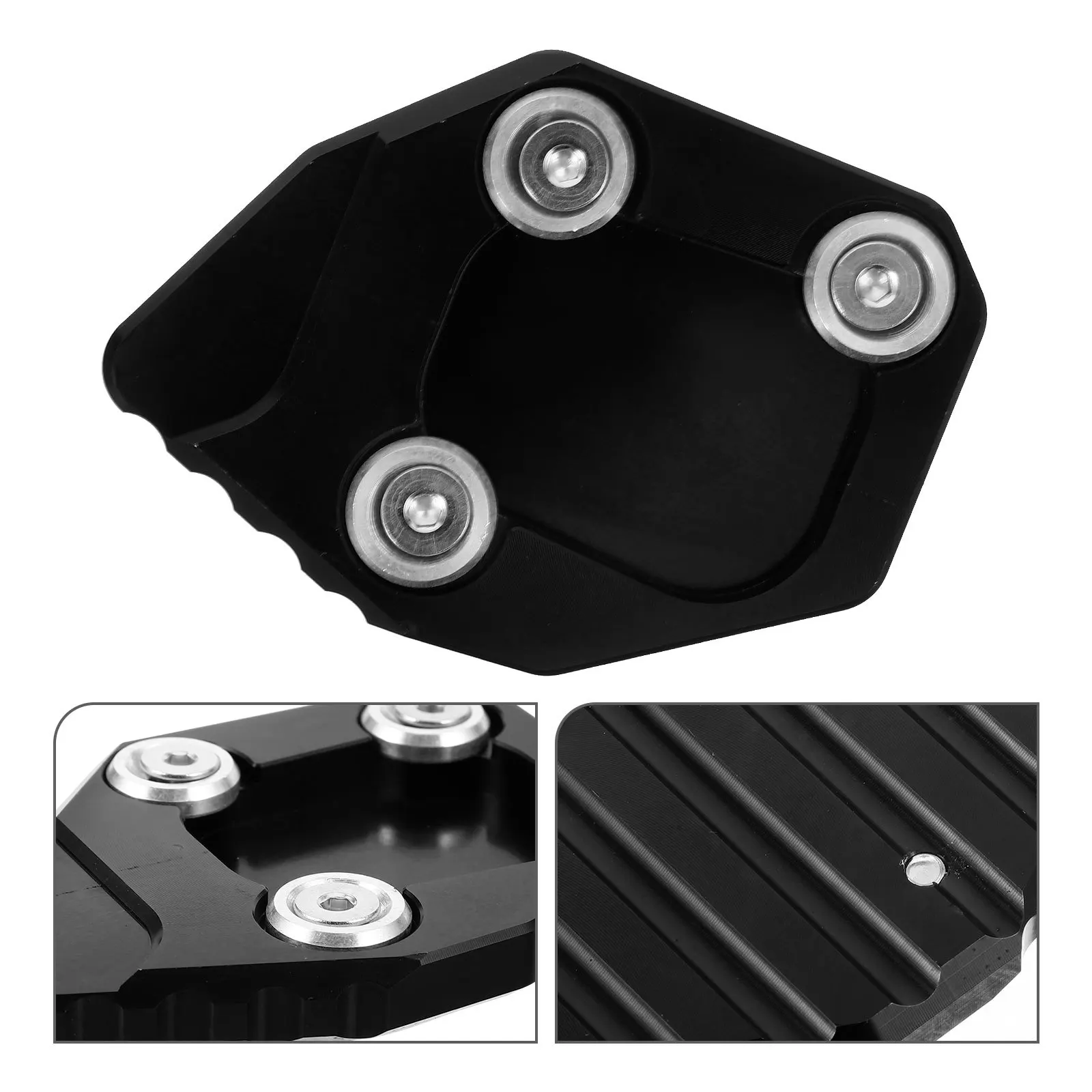 

Motorcycle Side Support Plate Non-Slip Kickstand Extension Pad For Stable Parking Universal Rear Rest Motorbike