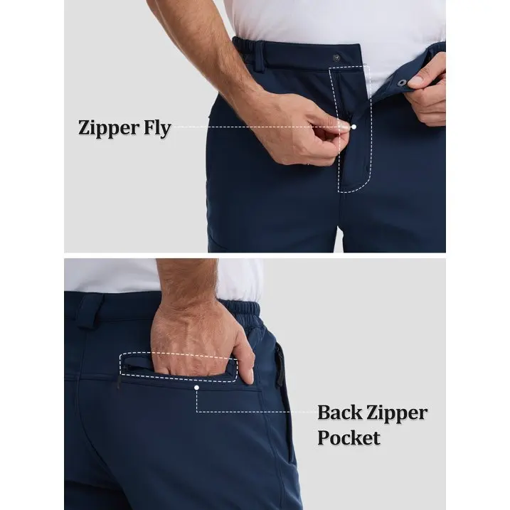 Winter Herren Wasserdichte Camping-Wanderhose Cargo Taktische Softshell Warme Fleece Winddichte Outdoor-Trekking-Jagdhose – Detail 28