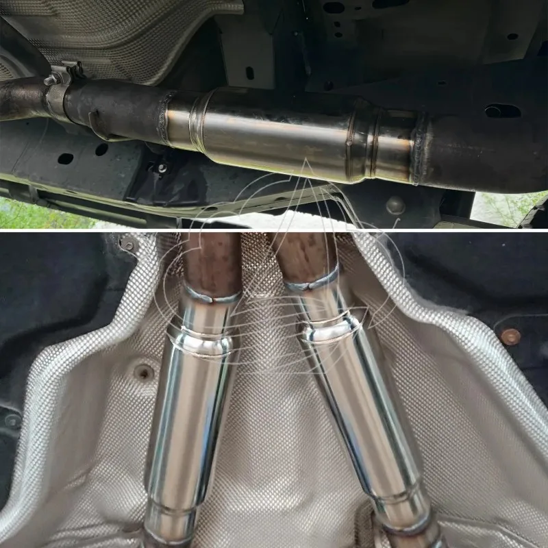 Universal Stainless Steel Car Exhaust 51/57/63/76mm Tail Tube