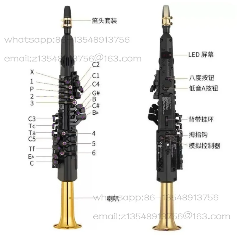 YDS-128C Electronic Saxophone Electric Wind Instrument, Professional Grade Imported for Middle Aged and Elderly Adults