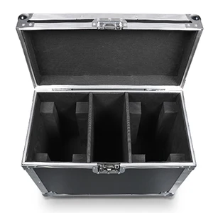 Fieryzeal Big Size Flight Case Flycase Flightcase Stage Light Shockproof with Wheel for 150W Moving Head Light Case Led Light Dj