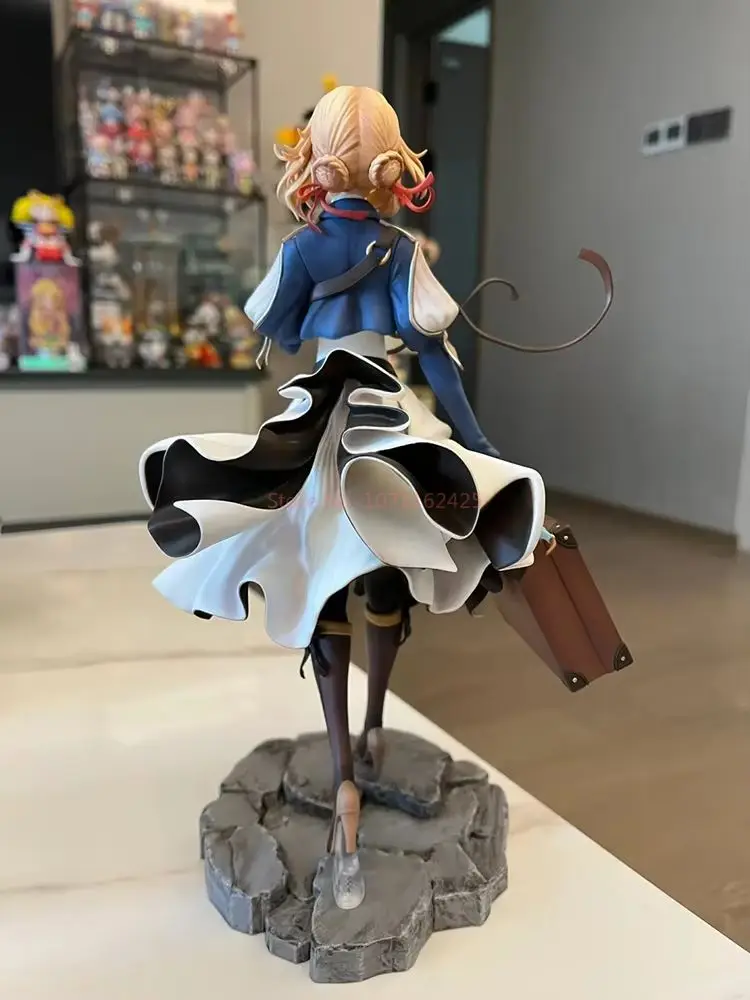 25 سنتيمتر البنفسجي Evergarden أنيمي الشكل البنفسجي الأبدي حديقة Gk المد اللعب أنيمي فتاة تمثال نموذج منضدية الديكور عيد الميلاد هدية لعبة