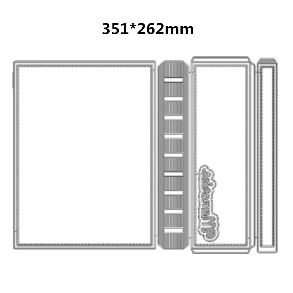 جديد قطع يموت 2025 ثلاثية الأبعاد ألبوم كبير القرص ملزمة غطاء سكرابوكينغ لوازم اكسسوارات بطاقة صنع الإطار الحرفية