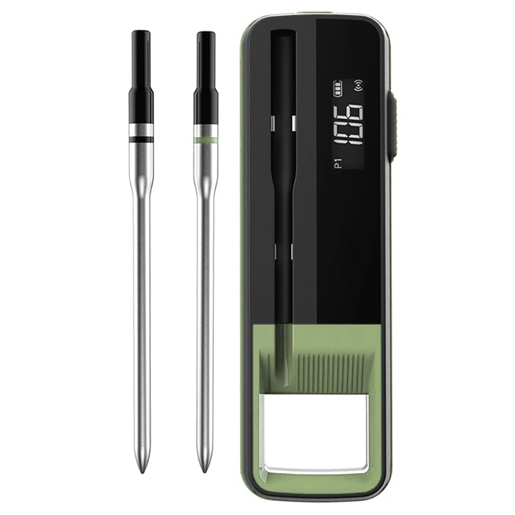 Smart Wireless BBQ Grill Thermometer with Preset Meat Cooking Levels App Control Temperature 30 to 300 Celsius