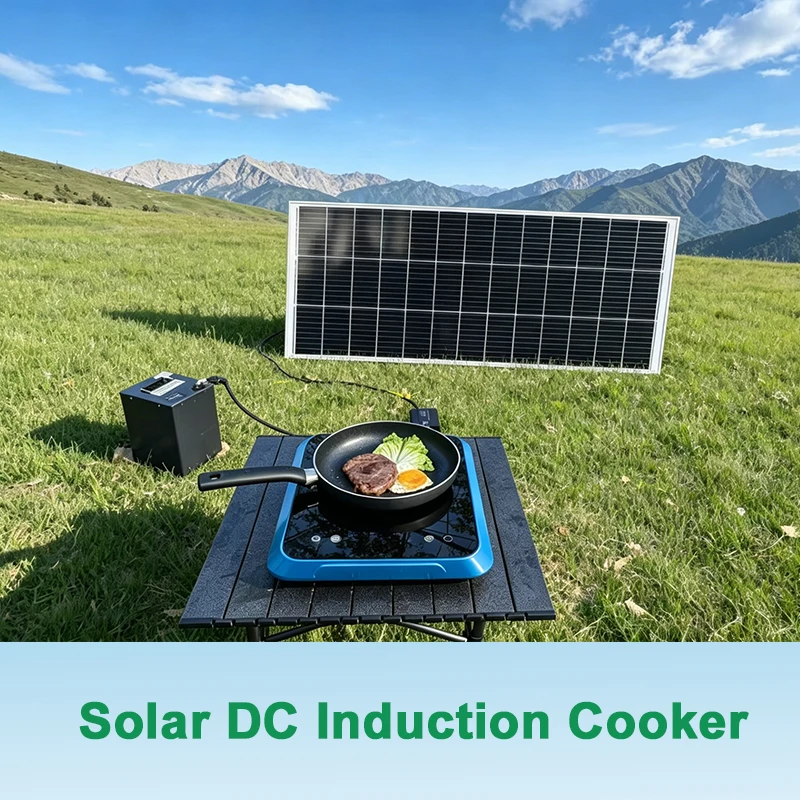 Solar Powered 48V DC Electric Multi-Function Single Induction Cooker