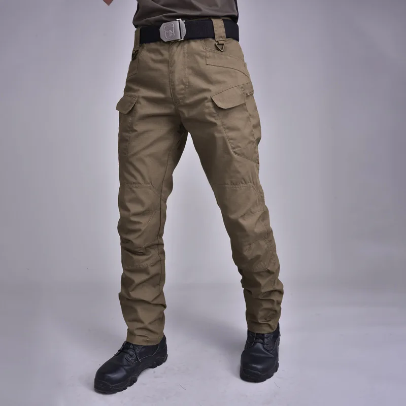 Loose-Wide-Leg-Cargo-Pants-Elastic-Drawstring-Waist-Zipper-Pockets-Two-Way-Wear-Joggers-Streetwear-Outdoor-Hiking-Trousers