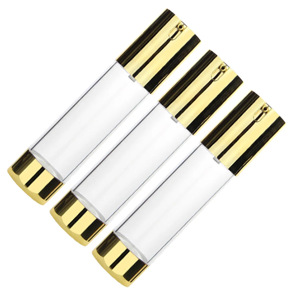 

3Pcs Travel Pump Bottle for Toiletries Airless Lotion Container Leak Proof Portable Dispenser 50Ml Airless Pump Bottle