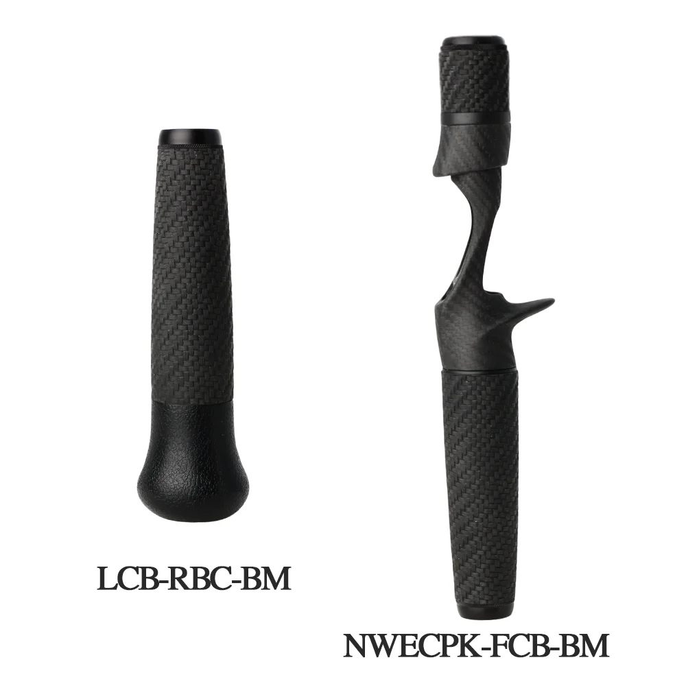 

Weave Copy Carbon Casting Reel Seat Handle for Baitcast Fishing Rod Rubber Corn Textured Grip Fishing rod EVA Handle Component