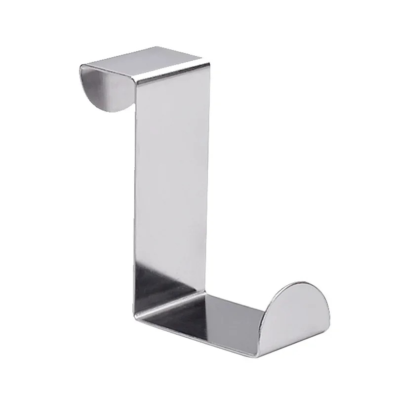 -Shaped Cabinet By Hook Stainless Steel Clothes Hanger Key Storage Hook Free Kitchen Bathroom By Back Hook