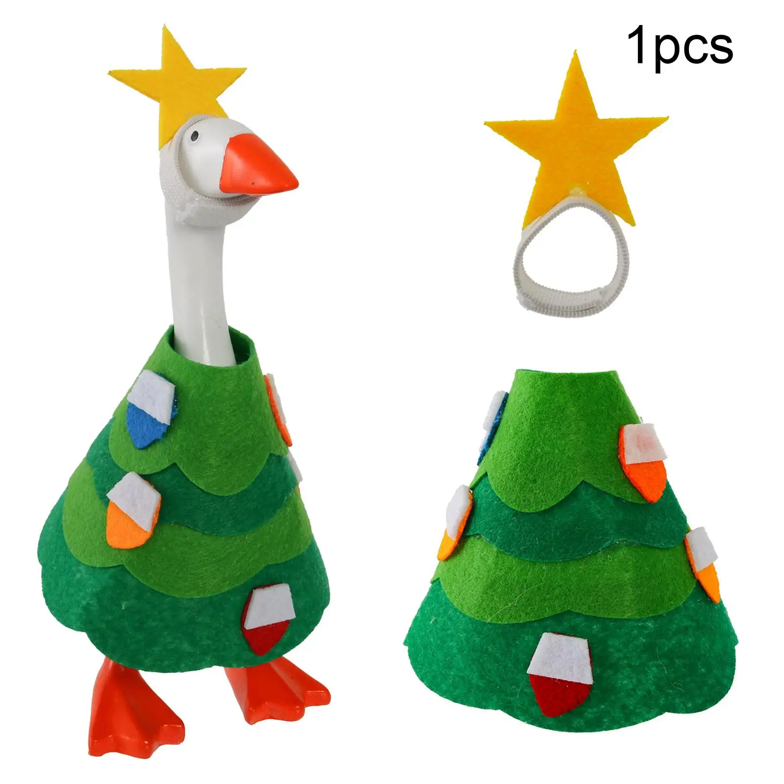 Mini Desk Goose Outfit Garden Goose Costume Funny Small Statue Clothing Clothes for Table Centerpiece Living Room Shelf Gift
