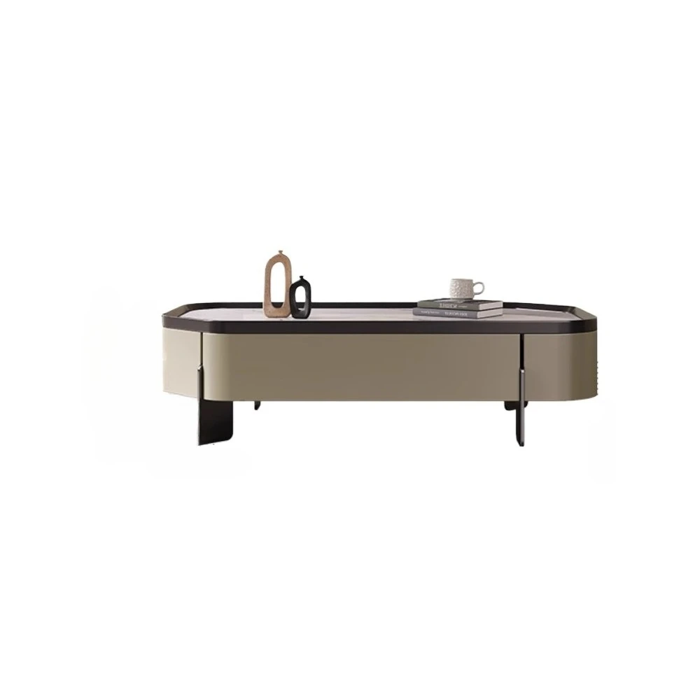 

Microcrystalline stone coffee table Living room Home storage Modern high-end coffee table