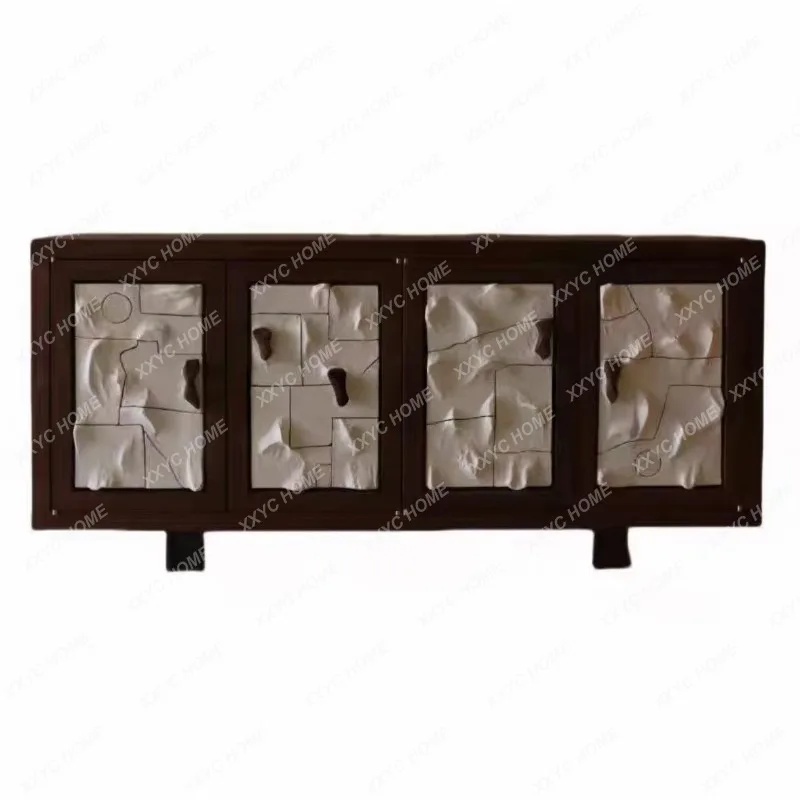 XXMedieval side cabinet, living room home locker, hotel entrance decorative cabinet